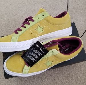 Converse One Star Suede Lime Color